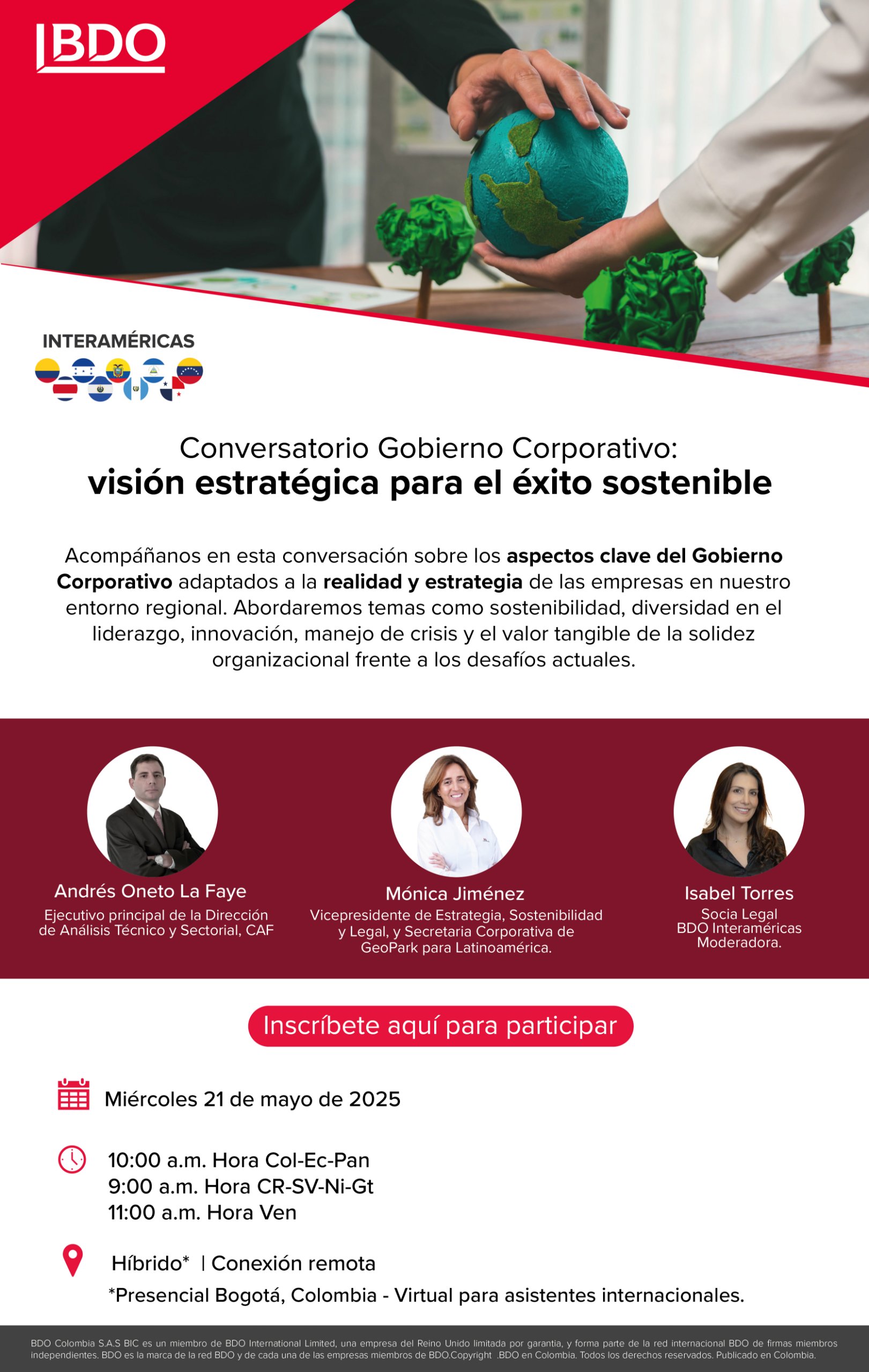 Conversatorio Gobierno Corporativo BDO en Colombia BDO Interaméricas