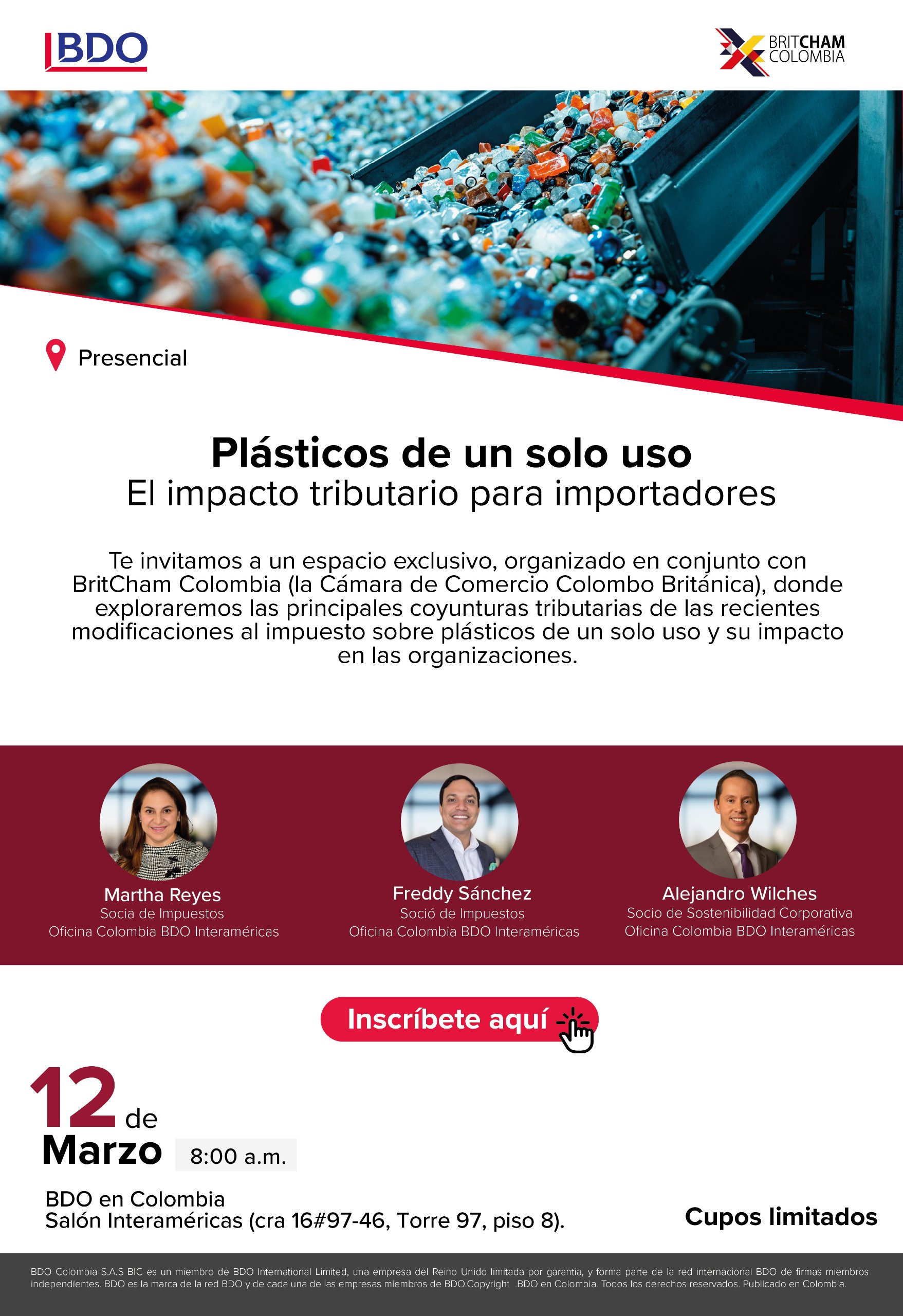 Evento presencial - Plásticos de un solo uso: el impacto tributario para importadores