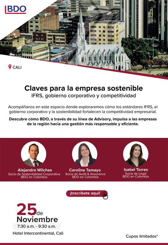 Evento presencial - Claves para la empresa sostenible: IFRS, gobierno corporativo y competitividad