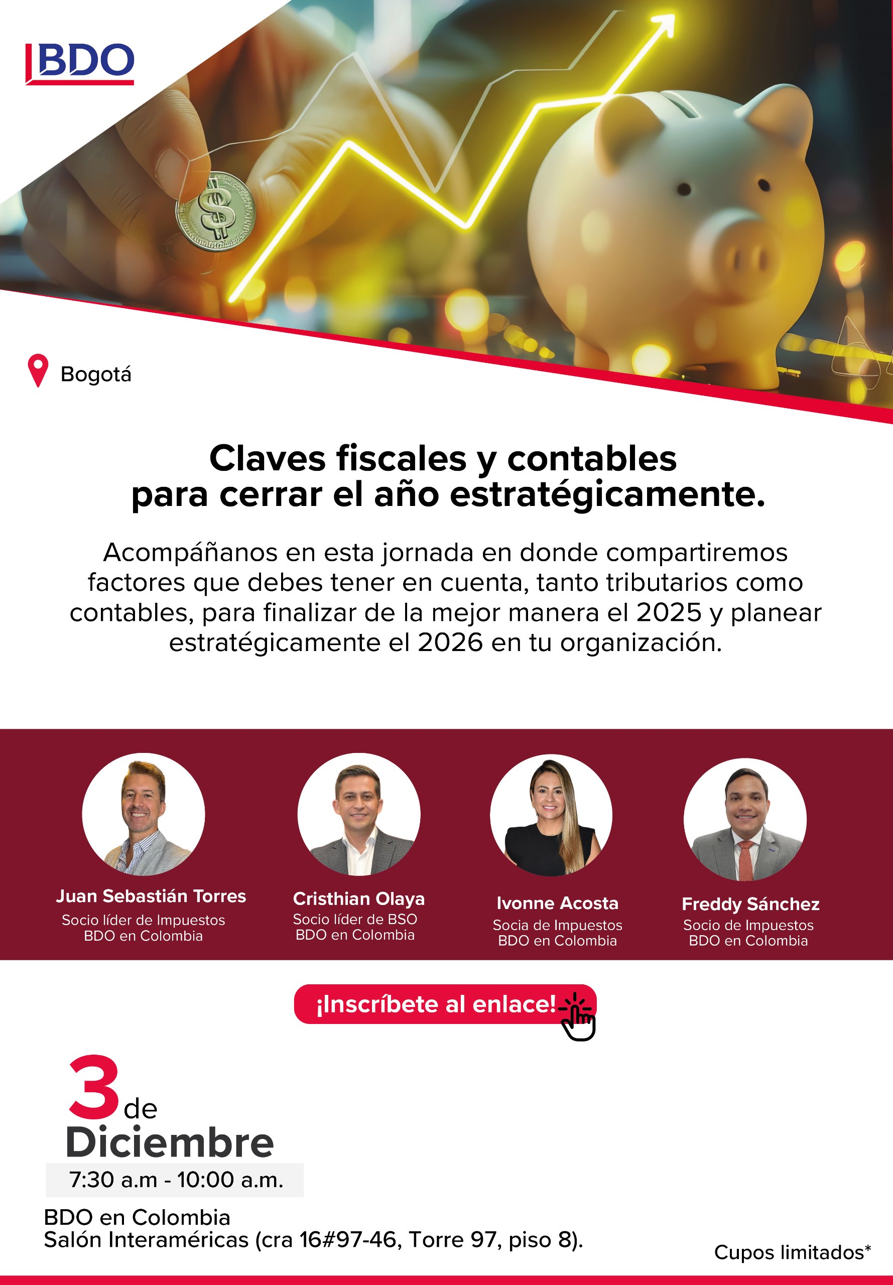 Evento presencial - Claves fiscales y contables para cerrar el año estratégicamente